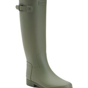 NEW IN BOX Hunter Refined Tall Boots Lichen Green Sz 9
